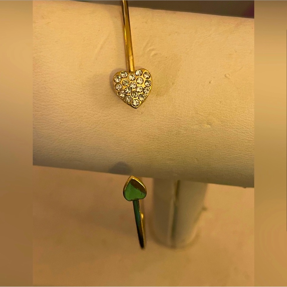 Swarovski Crystals heart bangle
